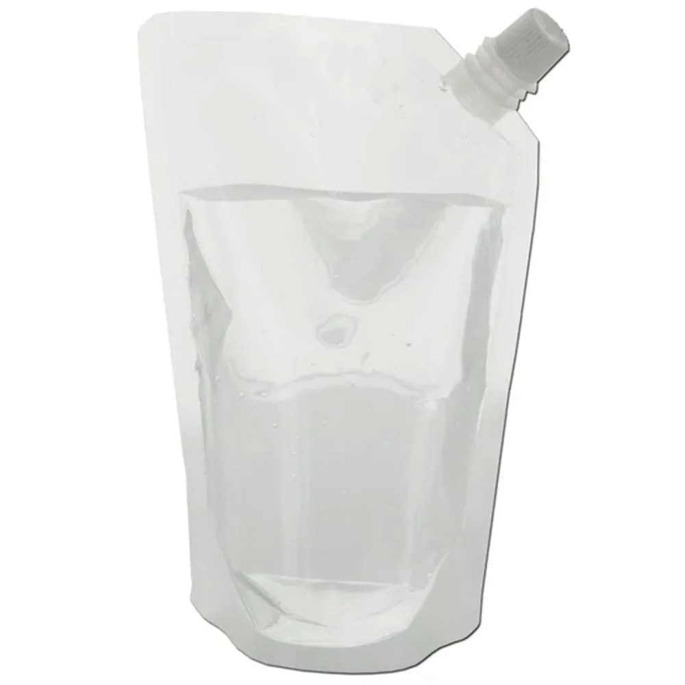 10 Collapsible Water Bottles Pouch Flask BPA Free Camping Survival Hiking Picnic