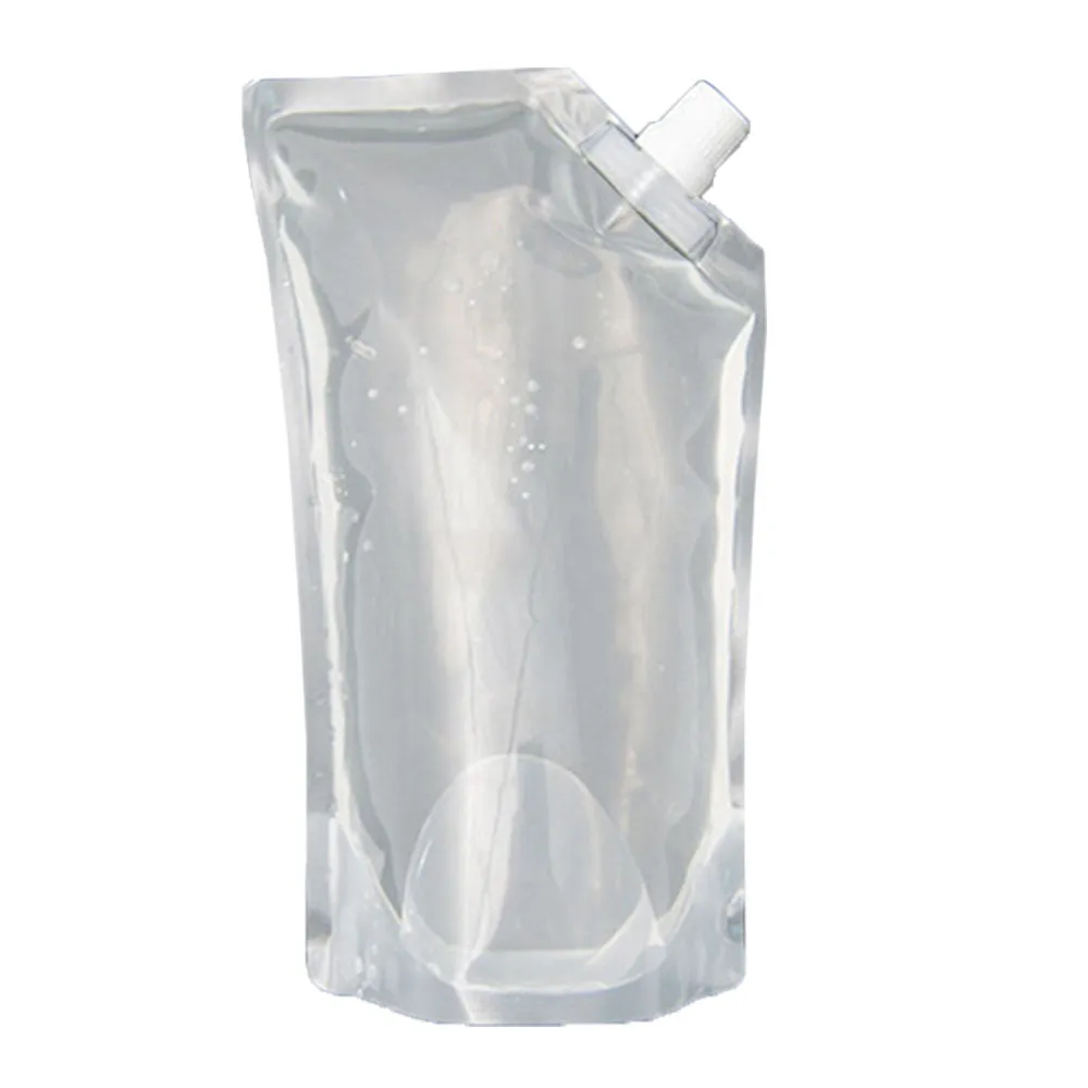 10 Collapsible Water Bottles Pouch Flask BPA Free Camping Survival Hiking Picnic