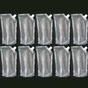 10 Flexible Collapsible Foldable Reusable Water Bottles Survival Emerg BPA Free