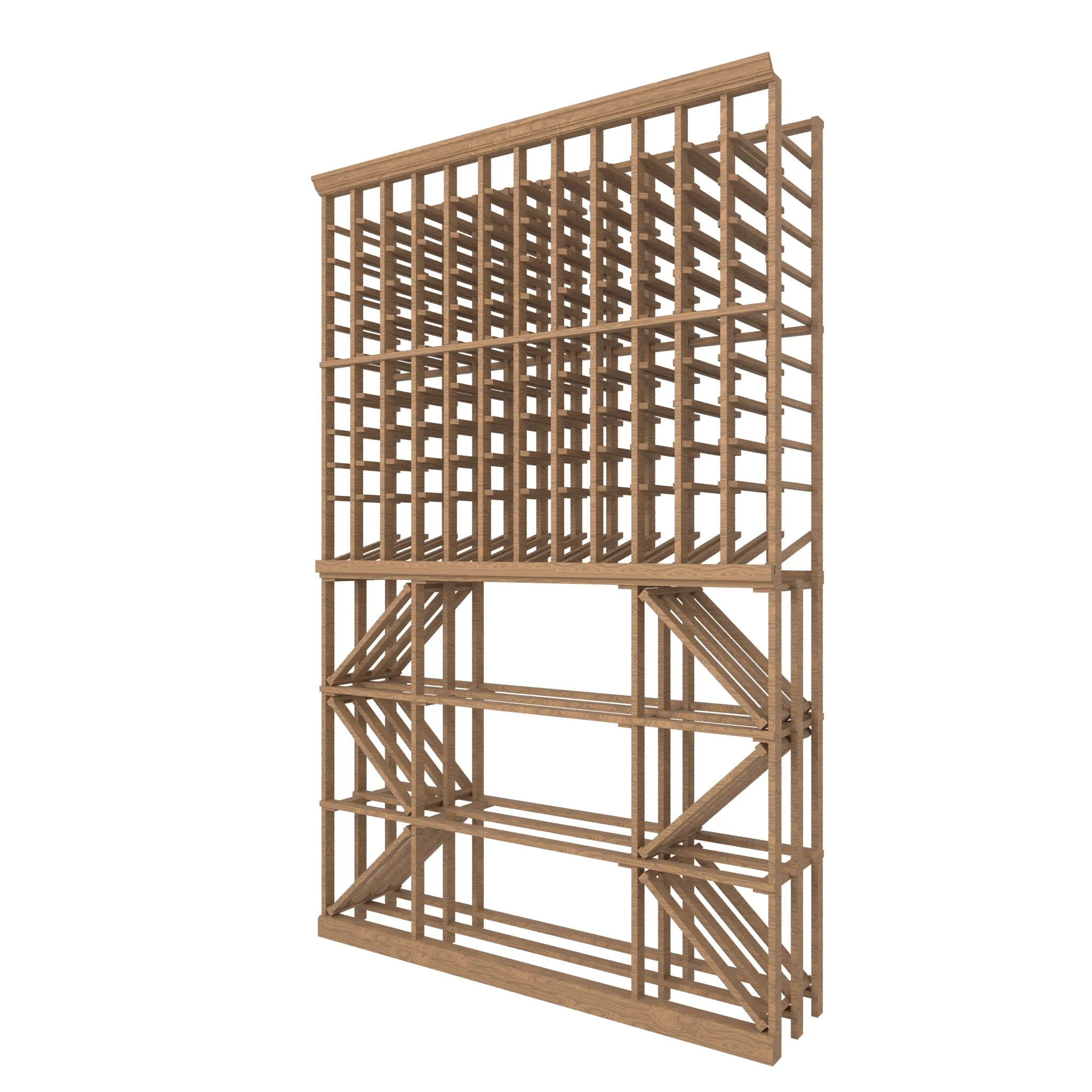 12 Column Rack & CASE   BIN with Display Row - 750ml Bottles
