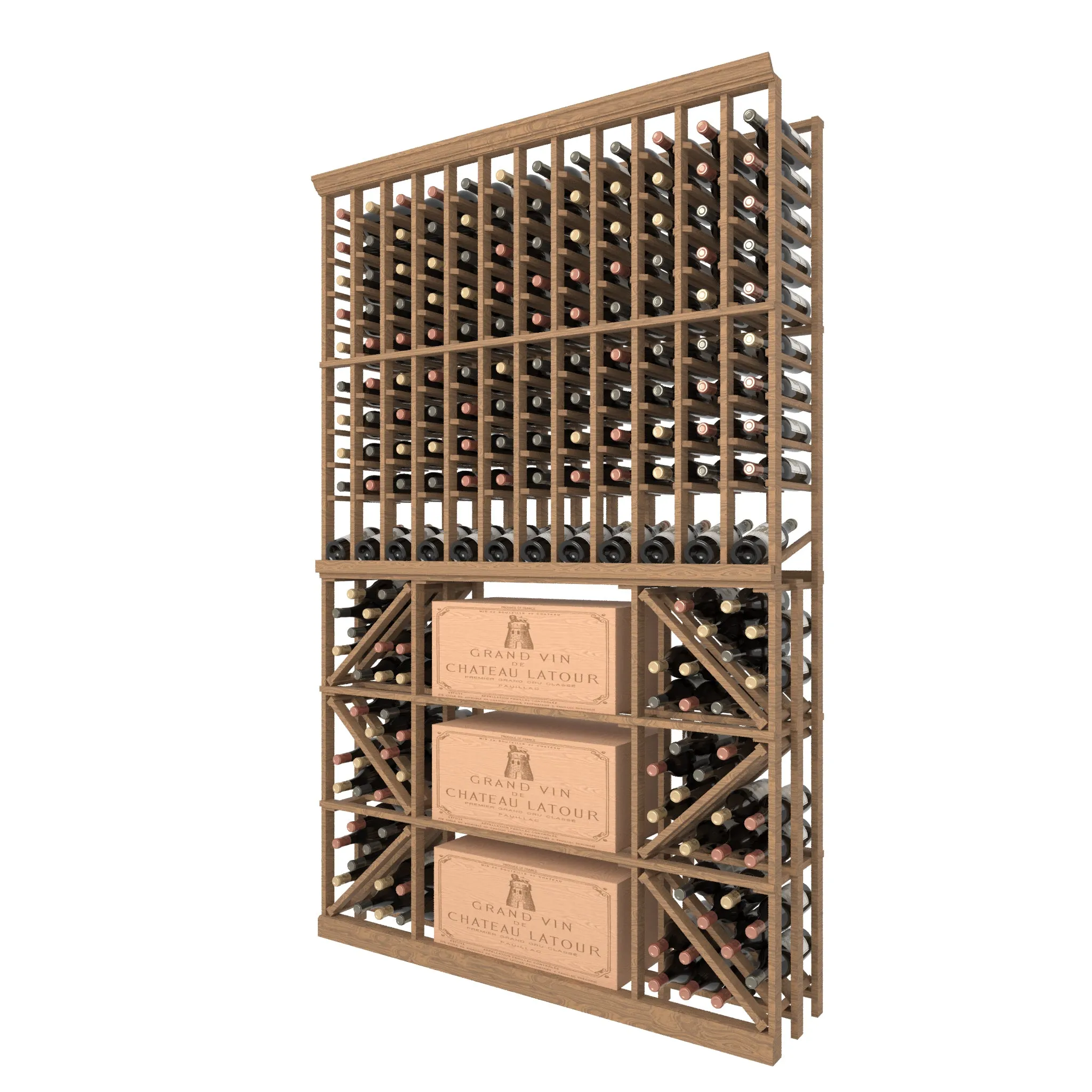 12 Column Rack & CASE   BIN with Display Row - 750ml Bottles