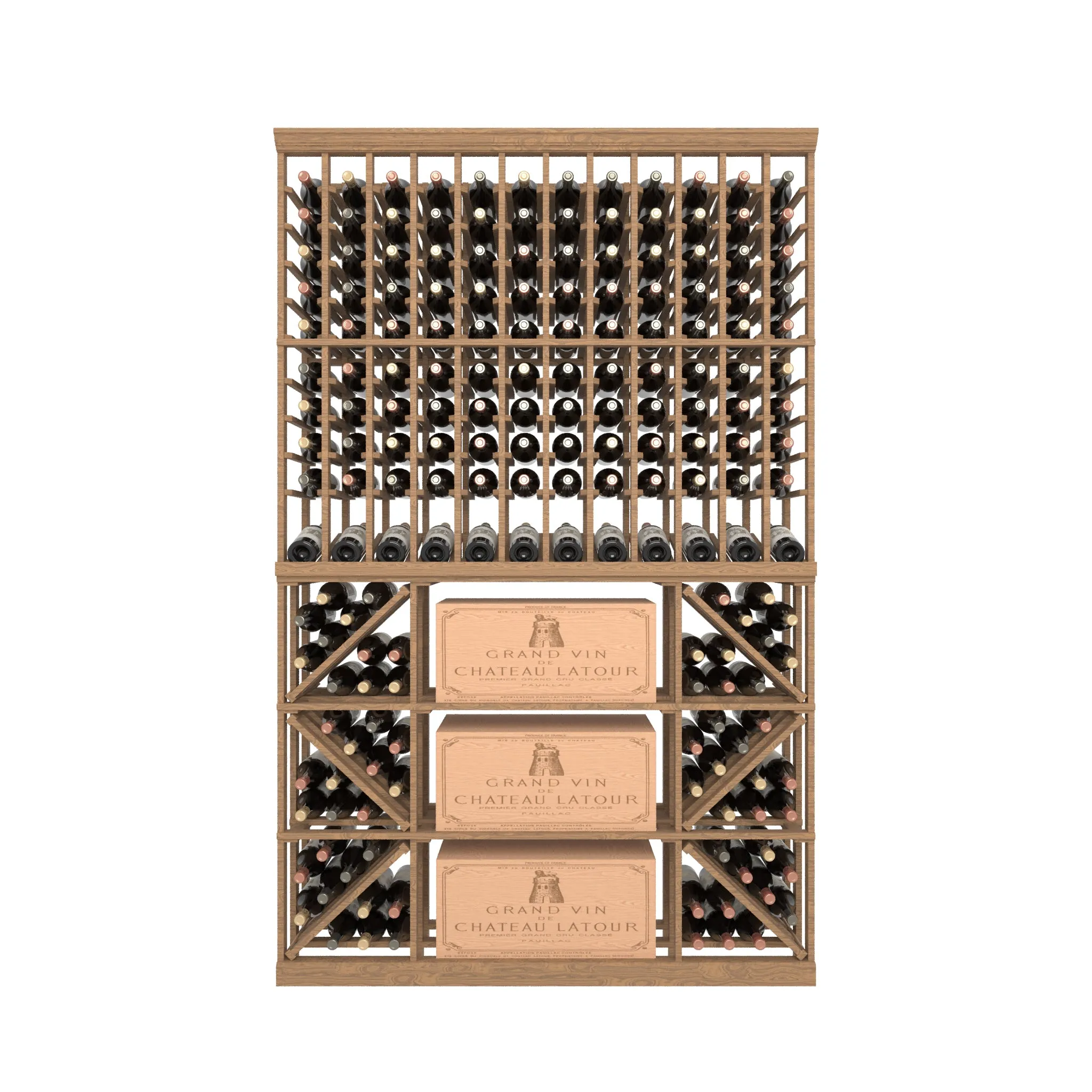 12 Column Rack & CASE   BIN with Display Row - 750ml Bottles