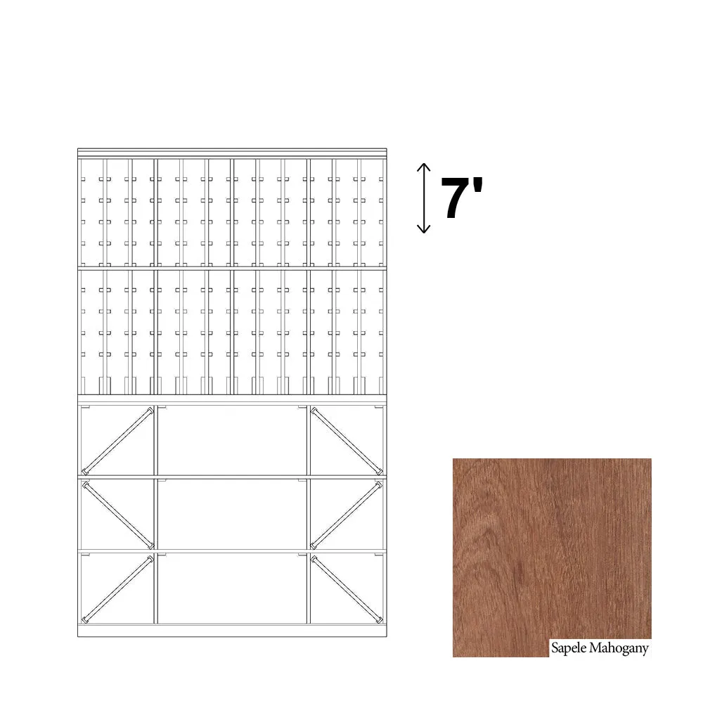 12 Column Rack & CASE   BIN with Display Row - 750ml Bottles