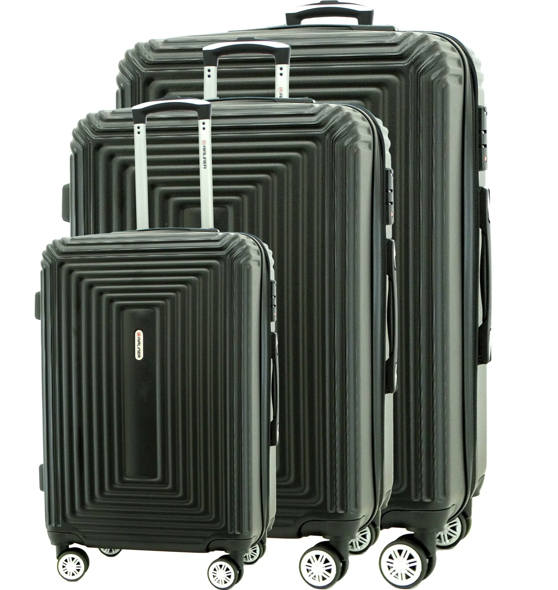 1726BK2, Airliner- Suitcase Small 20" (Black)