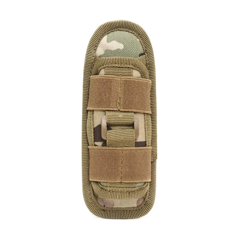 360 Rotatable Molle Flashlight Pouch for Tactical Hunting Nylon Holster for Outdoor Torch Portable Case