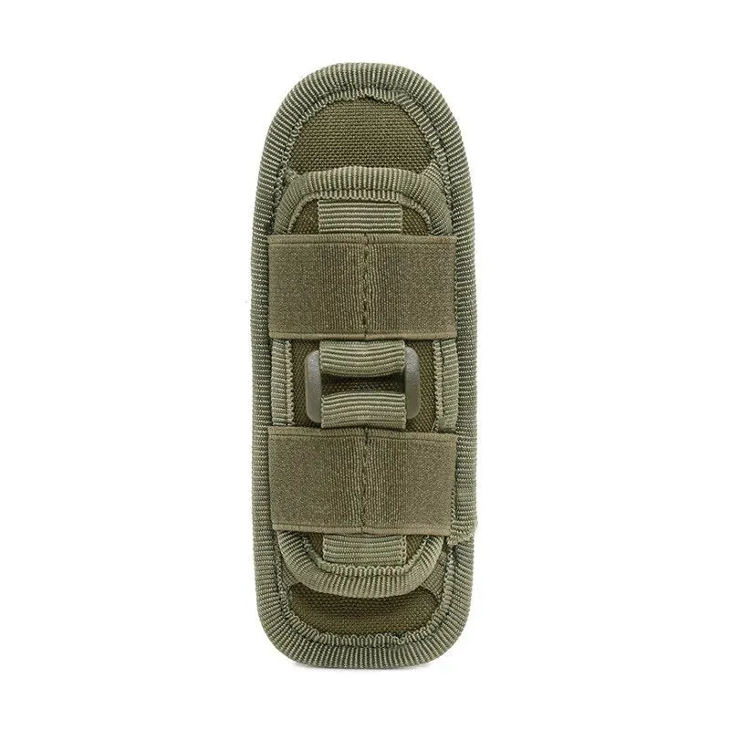 360 Rotatable Molle Flashlight Pouch for Tactical Hunting Nylon Holster for Outdoor Torch Portable Case