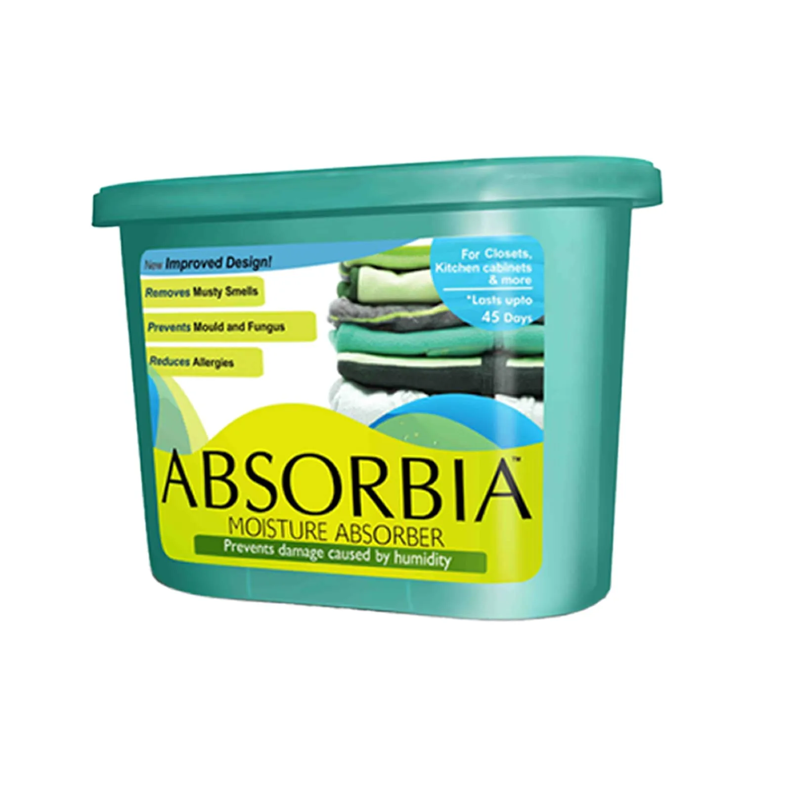 Absorbia Moisture Absorber Classic - Pack of 6 | Absorbia Sachet(100gms X6 Sachet) | Dehumidier for Bags, Suitcases, Drawers Wardrobe, Cupboards & Closets