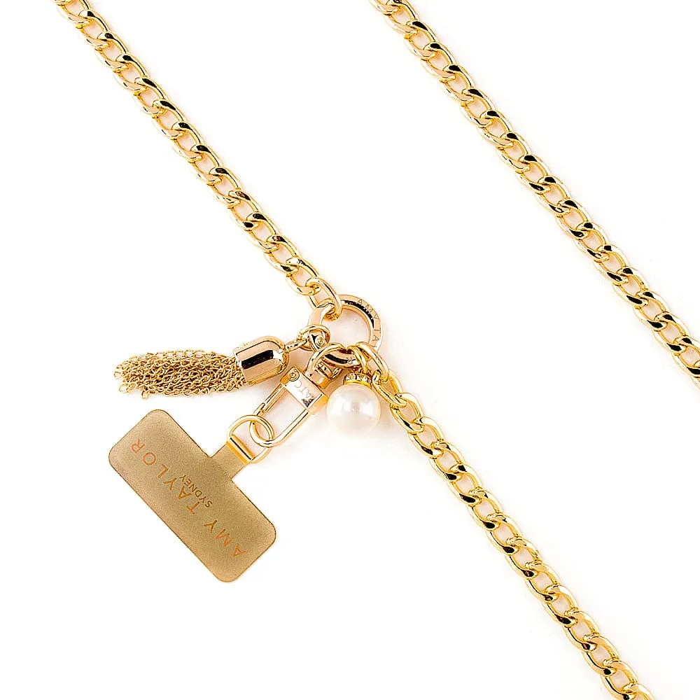 AMY TAYLOR Curb Chain Cross Body Strap