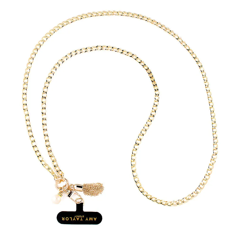 AMY TAYLOR Curb Chain Cross Body Strap