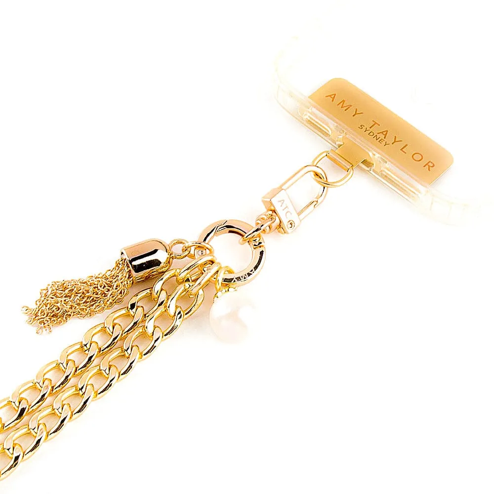 AMY TAYLOR Curb Chain Cross Body Strap