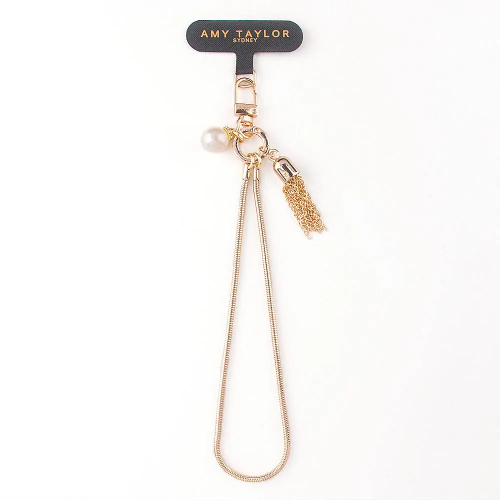 AMY TAYLOR Snake Chain Hand Strap