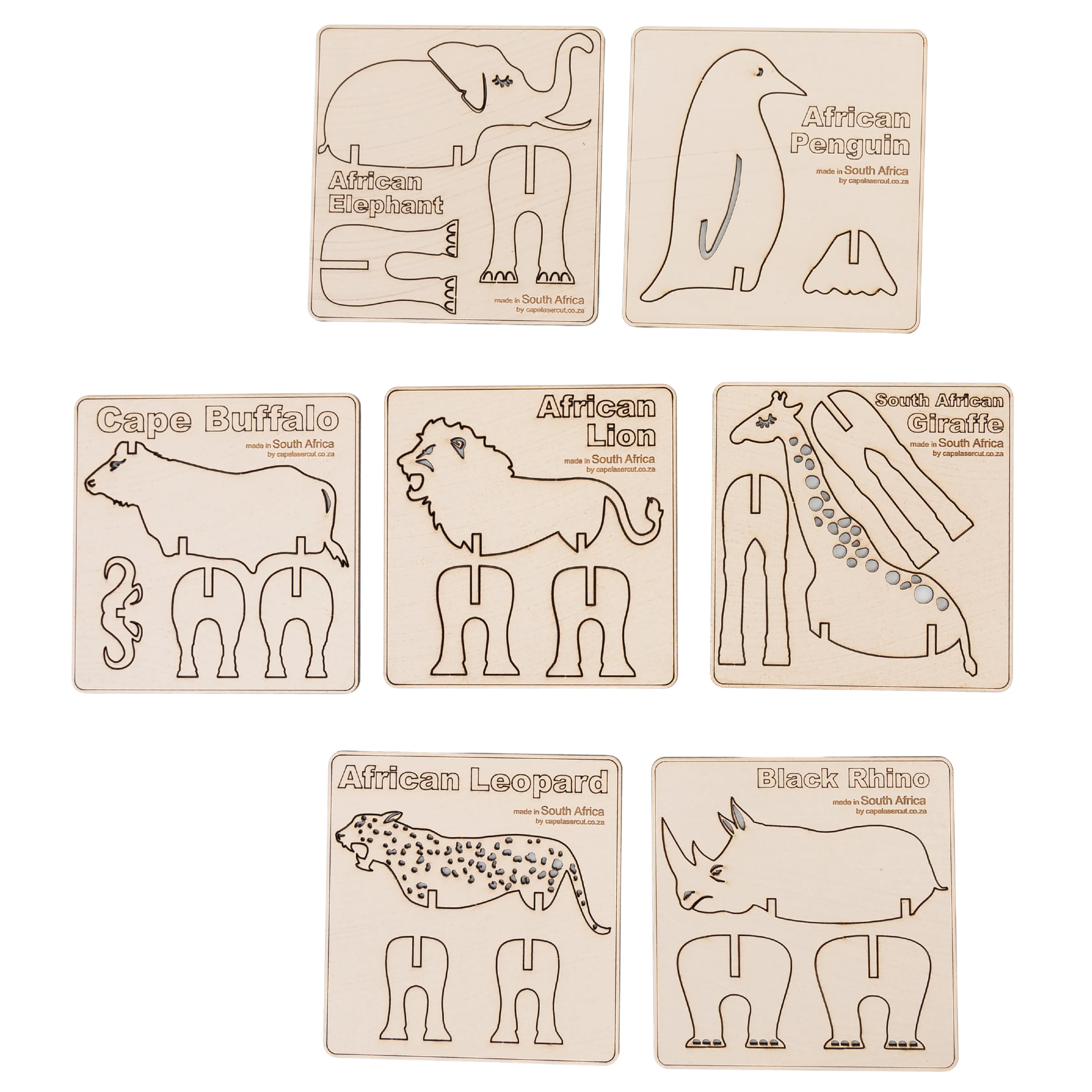 Animal Flat Pack-Various Designs