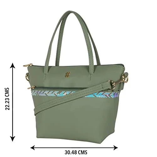 Baggit Women's Tote Handbag - Small (Green)