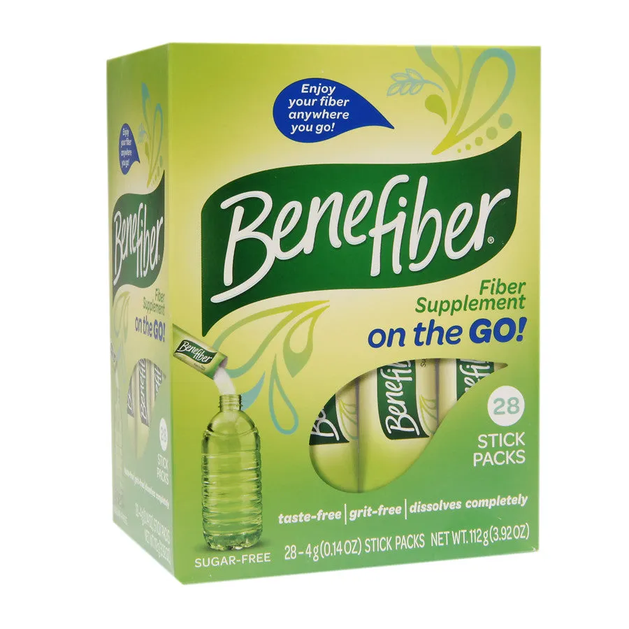Benefiber Fiber Supplement On the Go! Stick Packs Unflavored