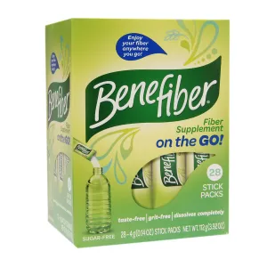 Benefiber Fiber Supplement On the Go! Stick Packs Unflavored