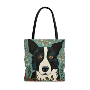 Border Collie Tote Bag - Cute Cottagecore Totebag Makes the Perfect Gift