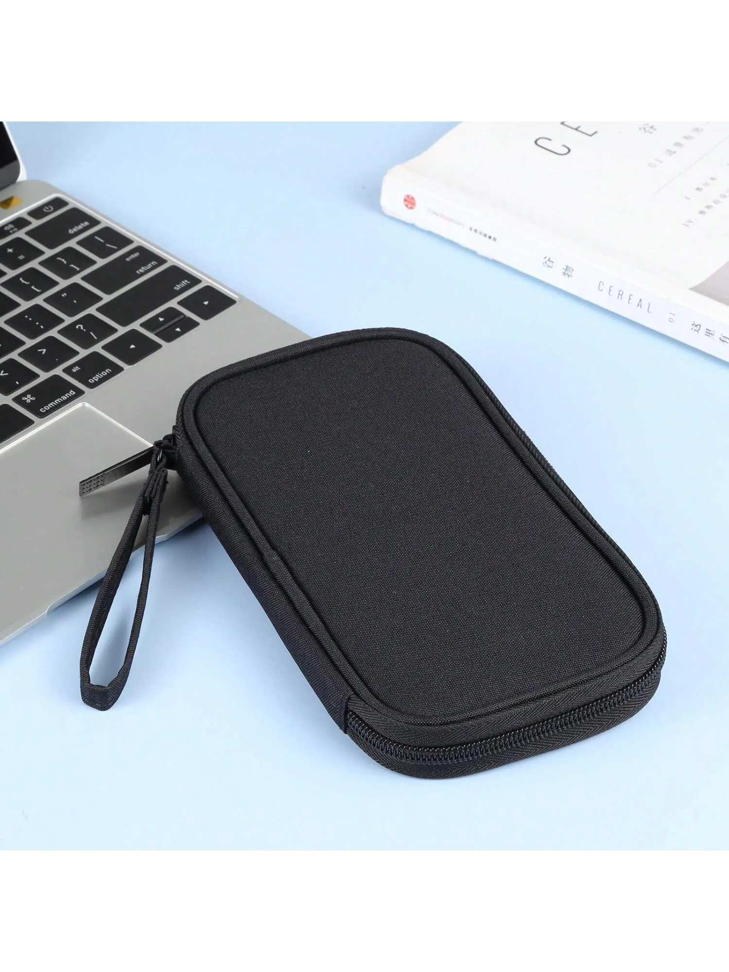 Cable bag|Black Pouch Carry Case For Cord Cable Travel Cable