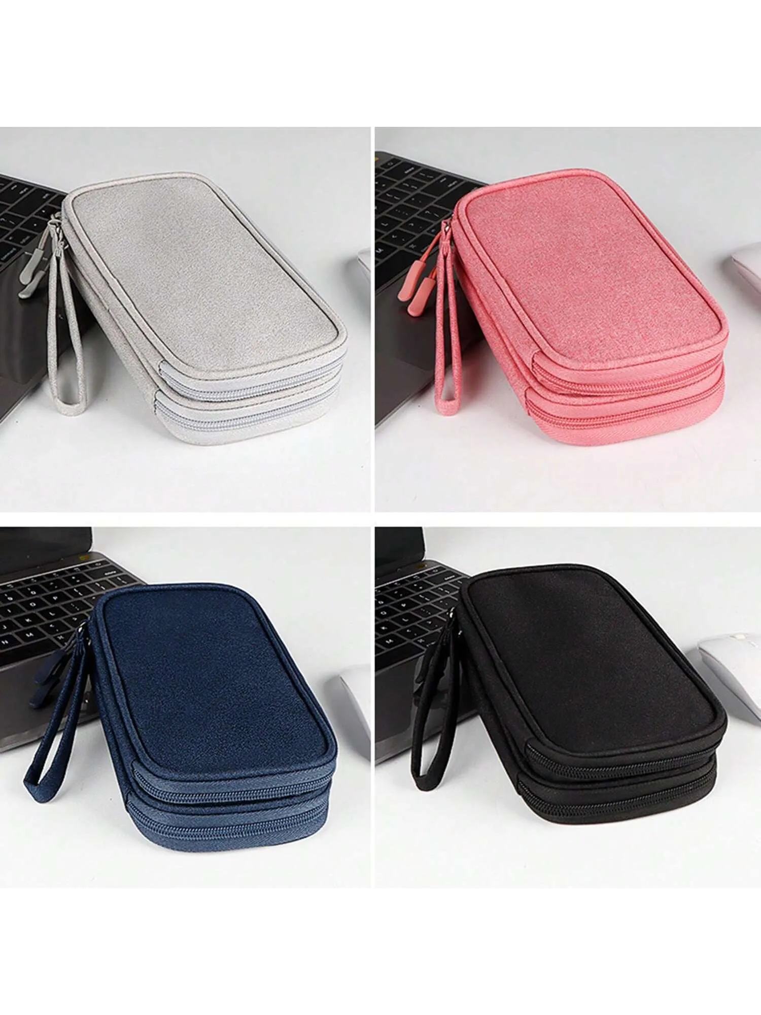 Cable bag|Black Pouch Carry Case For Cord Cable Travel Cable