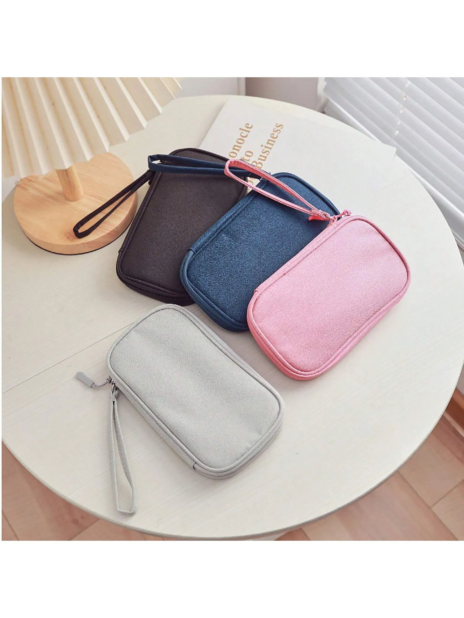 Cable bag|Black Pouch Carry Case For Cord Cable Travel Cable