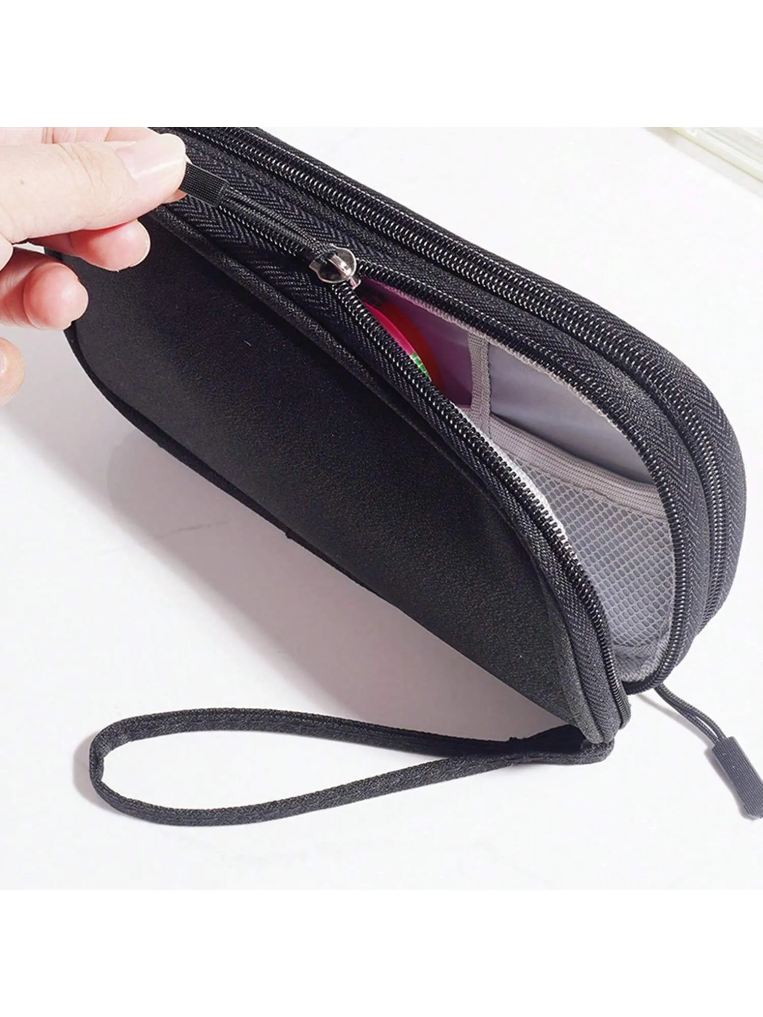 Cable bag|Black Pouch Carry Case For Cord Cable Travel Cable