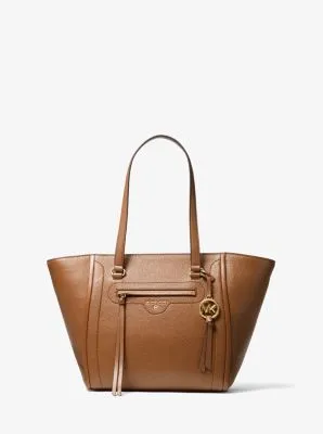 Carine Medium Pebbled Leather Tote Bag
