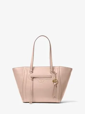 Carine Medium Pebbled Leather Tote Bag