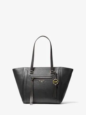 Carine Medium Pebbled Leather Tote Bag
