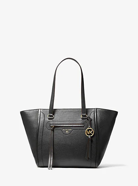 Carine Medium Pebbled Leather Tote Bag
