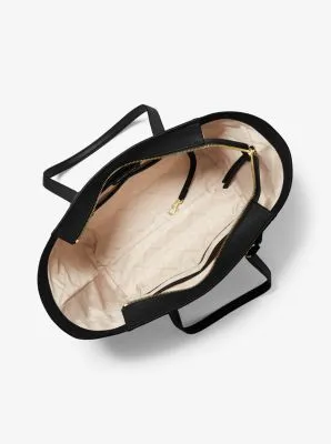 Carine Medium Pebbled Leather Tote Bag