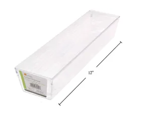Clear Plastic Drawer Organizer 12x3" 1pc