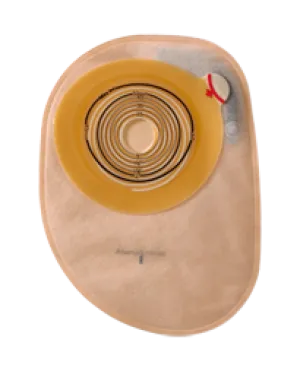 Coloplast 14452 Assura Standard Wear 1-Piece Convex Light Opaque Closed Pouch, Midi (7'' / 350ml), Pre-Cut 1" (25mm)