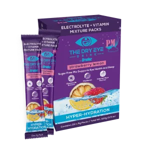Dry Eye Drink PM - Strawberry Lemon Flavor (Case of 12)