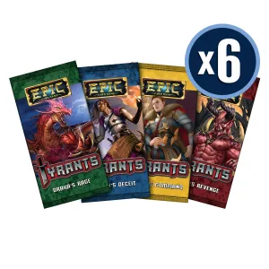 Epic Card Game Tyrants Display 6 Each of 4 Packs