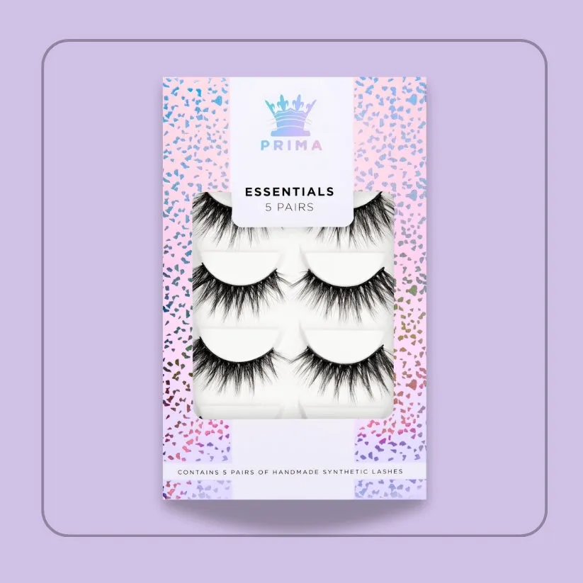 Essentials 5 Pair Pack Vegan Lashes #Jessica