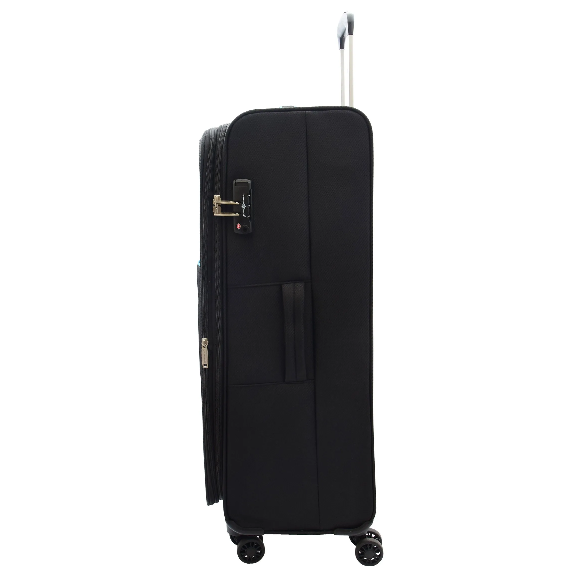 Four Wheel Suitcase Lightweight Soft Luggage HL22 Black