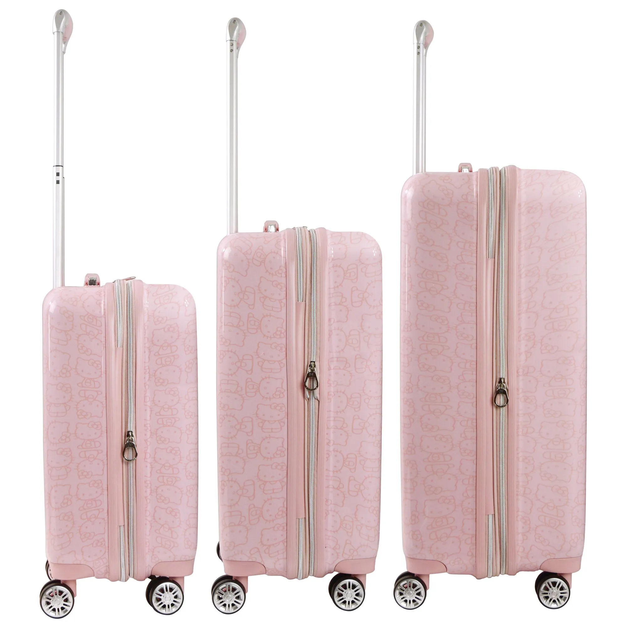 Hello Kitty x FUL Pose 3-Pc Hardshell Luggage (Pink)
