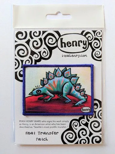 Henrystegosaurus Patch | Original Art by Seattle Mural Artist Ryan "Henry" Ward