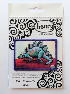 Henrystegosaurus Patch | Original Art by Seattle Mural Artist Ryan "Henry" Ward