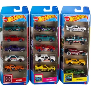 Hot Wheels Hot Tunerz Diecast Car Plastic Multi-Colored 5 pc