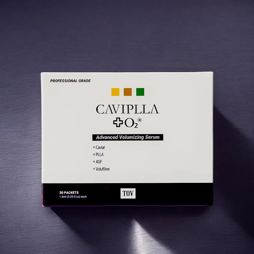 HOUSE OF PLLA® HOP  CAVIPLLA O2® Advanced Volumizing Serum - Box/30 Pouches (Travel-friendly/Individually packaged per application) Retail $90 