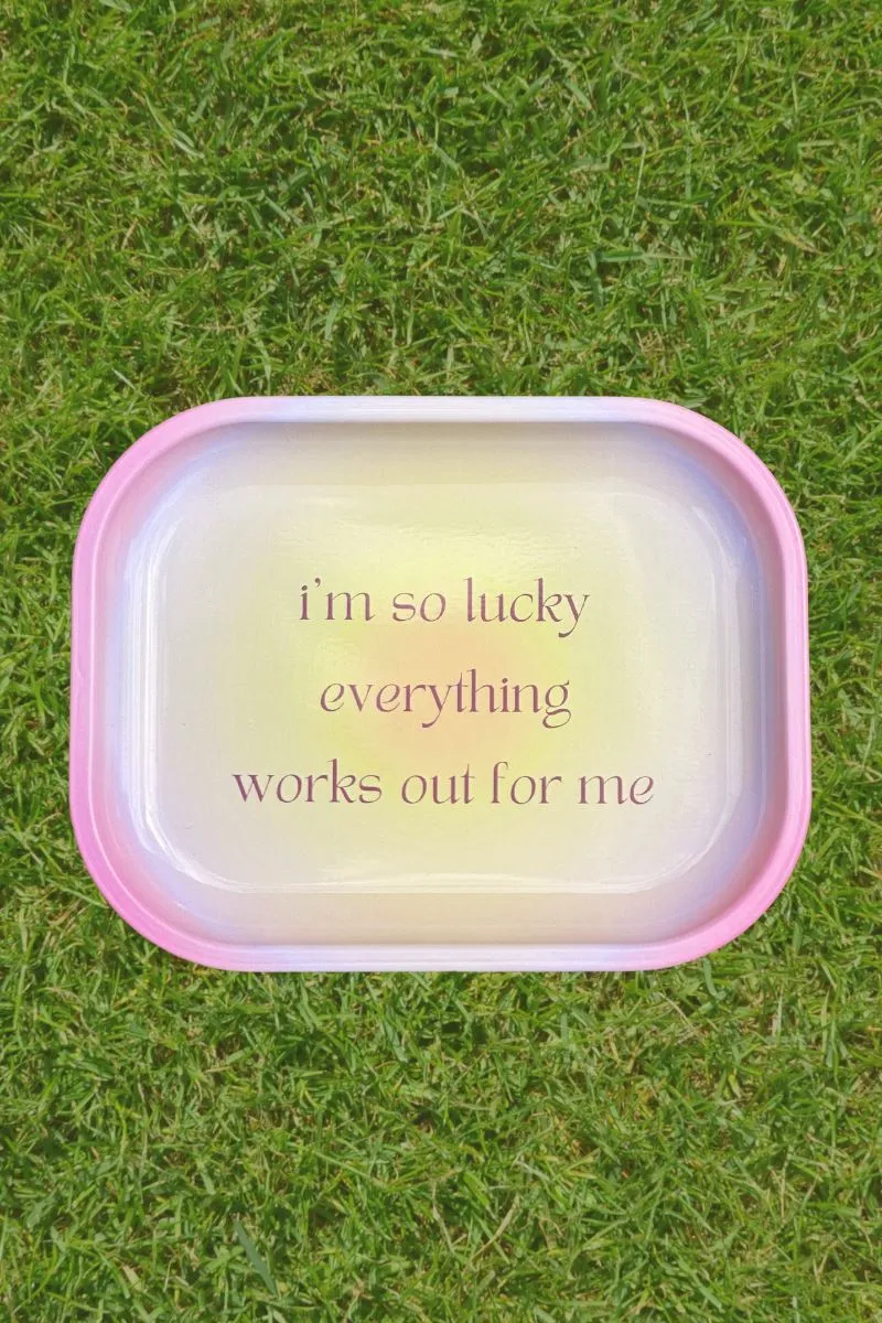 I'm So Lucky Rolling Tray