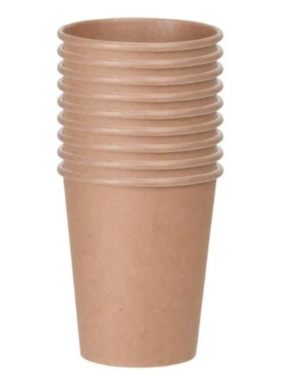 Kraft Paper Cups - 30 Pieces - 250ml - Eco-Friendly