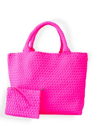 Large Capri Tote in Hot Pink