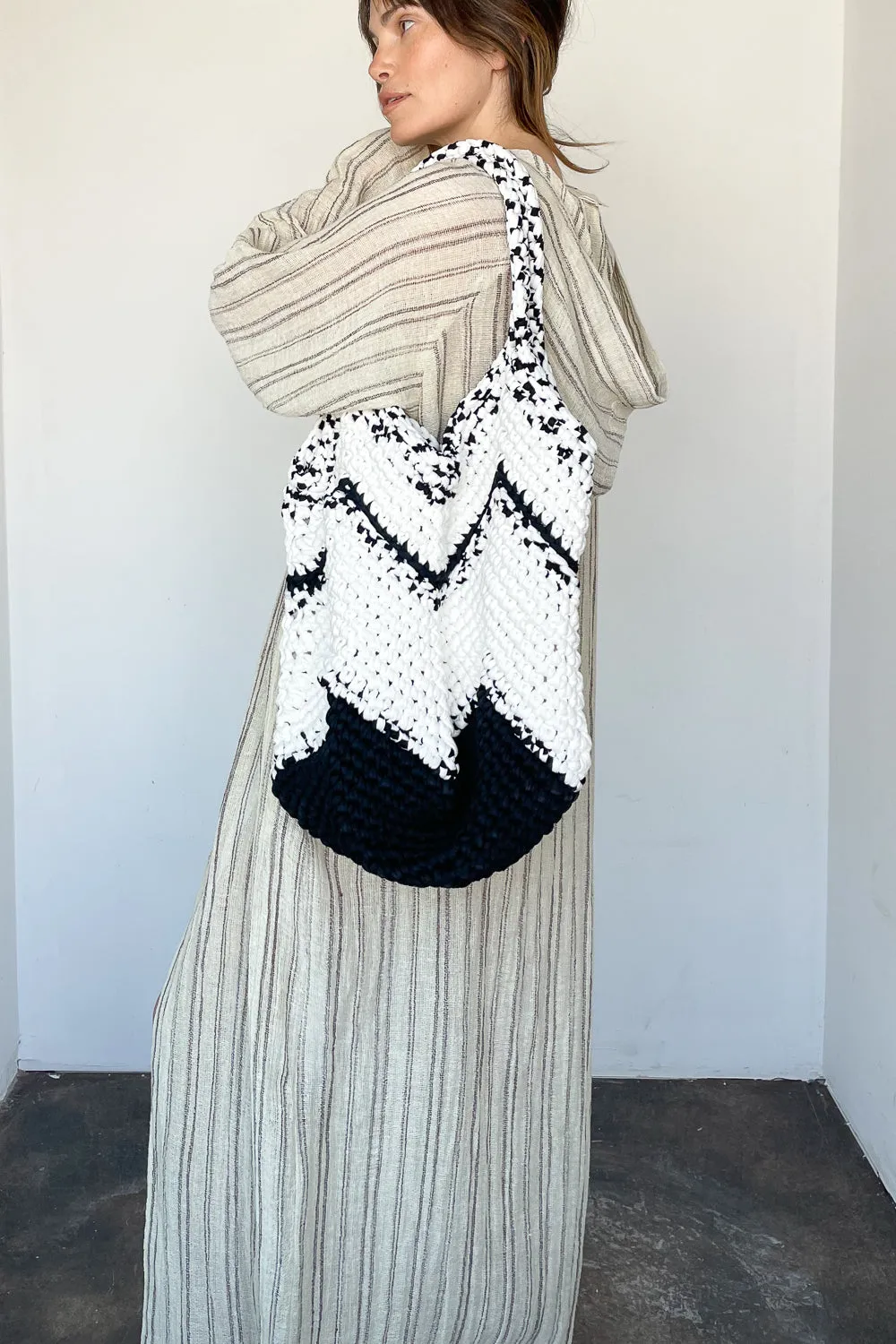 Large Jib Stripe Tote