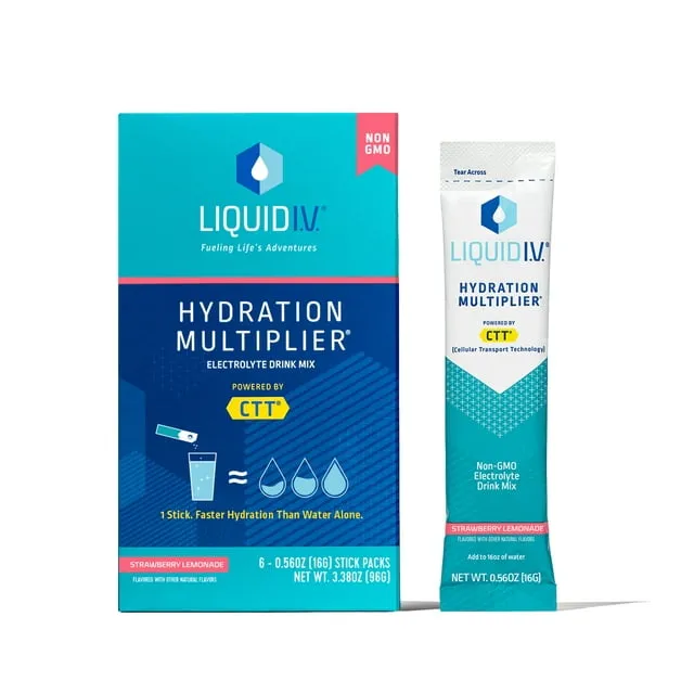 Liquid I.V. Hydration Multiplier Strawberry Lemonade 10 Packs