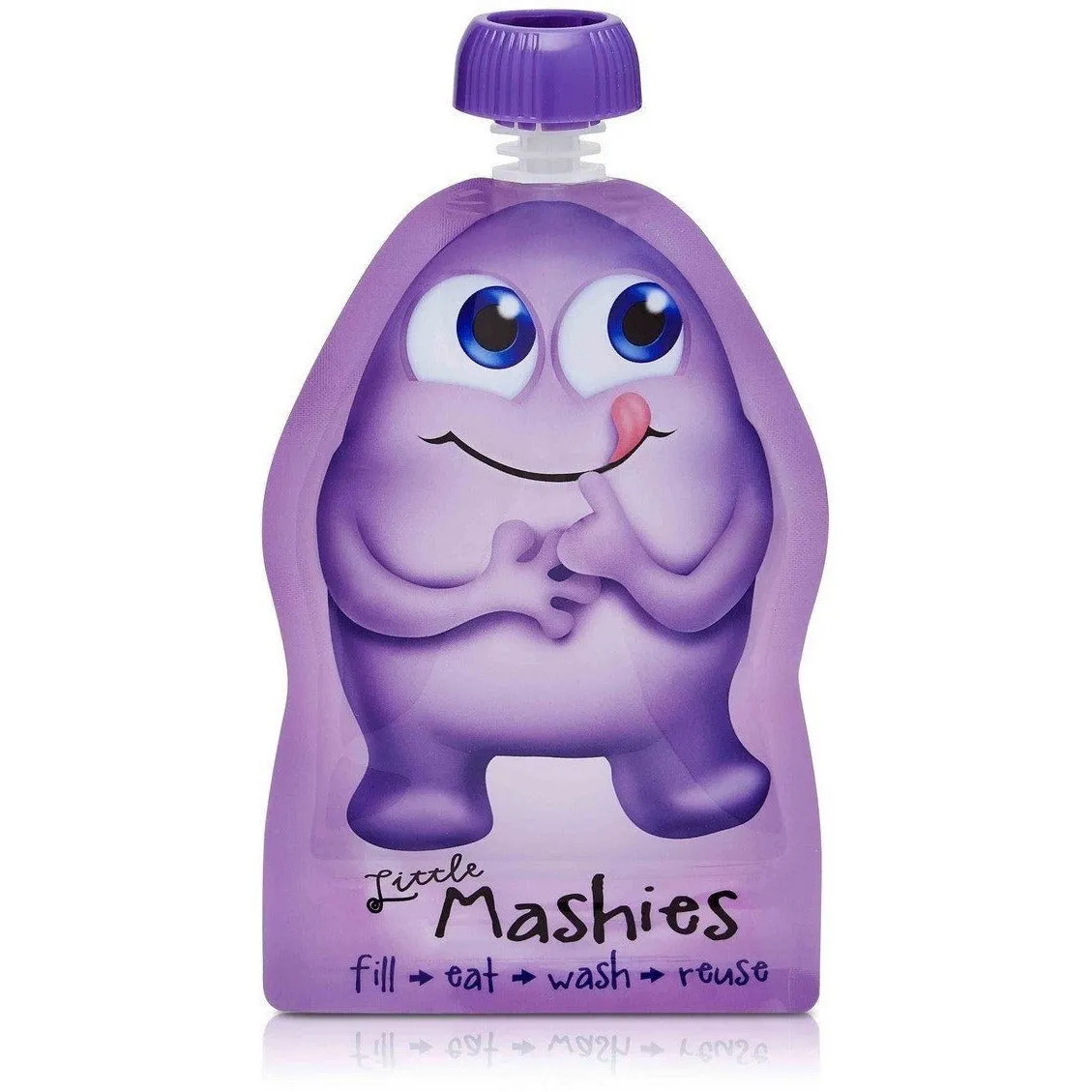 Little Mashies - Reusable Food Pouches 2PK (Purple)