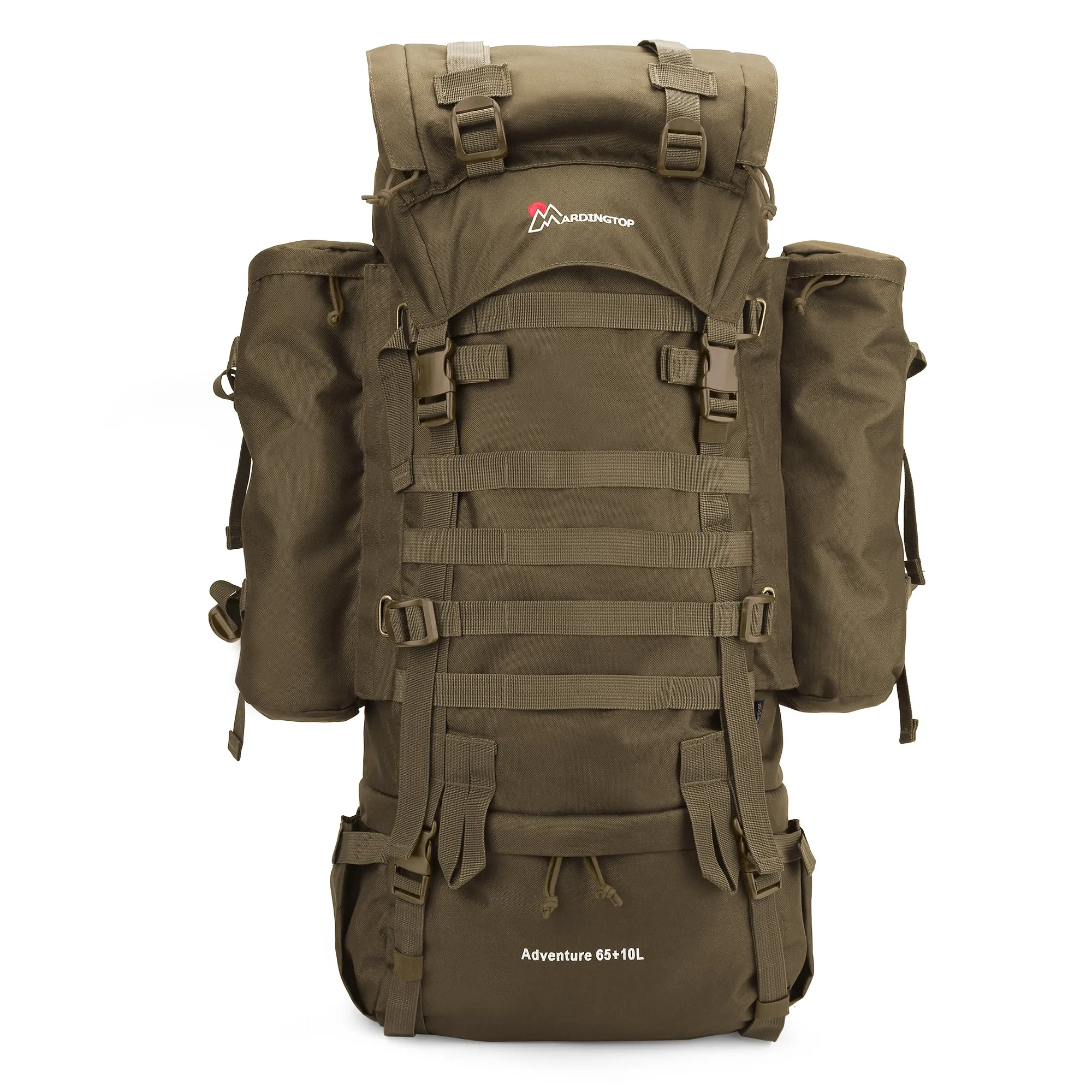 [M403] Mardingtop 65 10L Molle Hiking Internal Frame Backpacks with Rain Cover M403