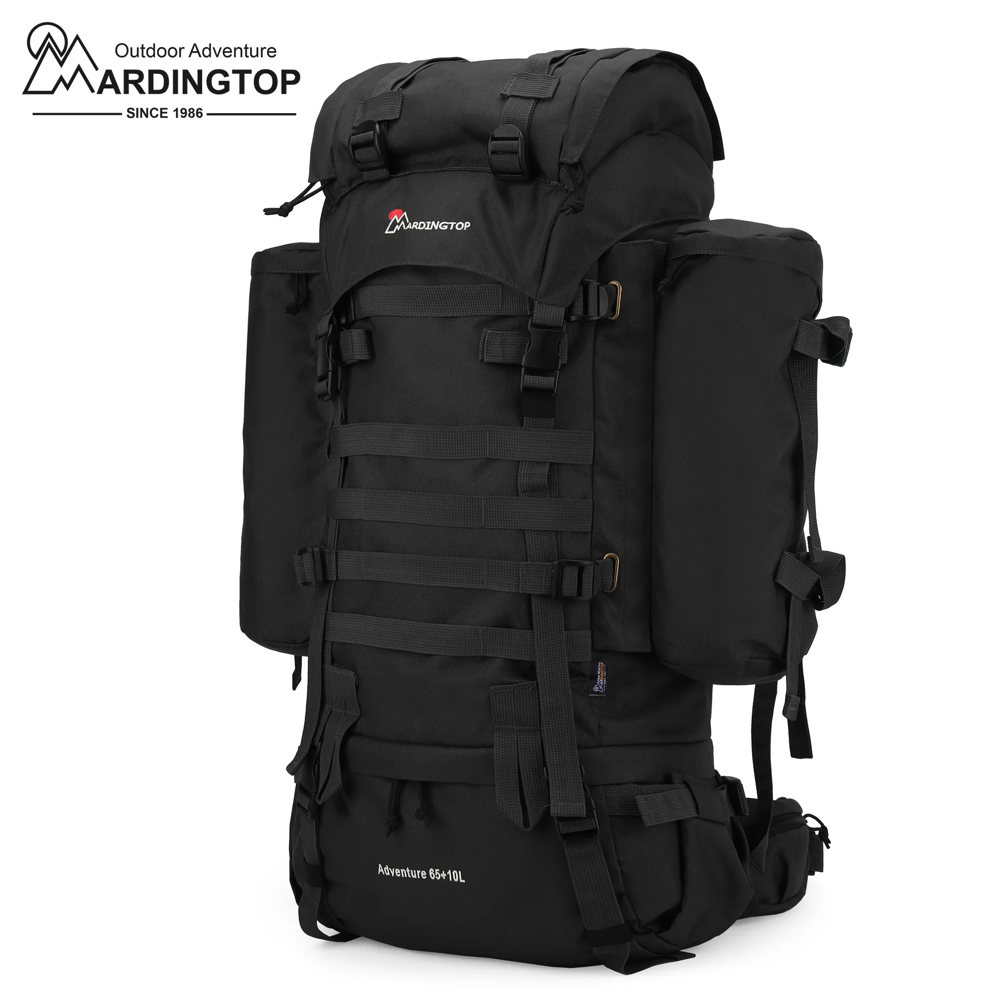 [M403] Mardingtop 65 10L Molle Hiking Internal Frame Backpacks with Rain Cover M403