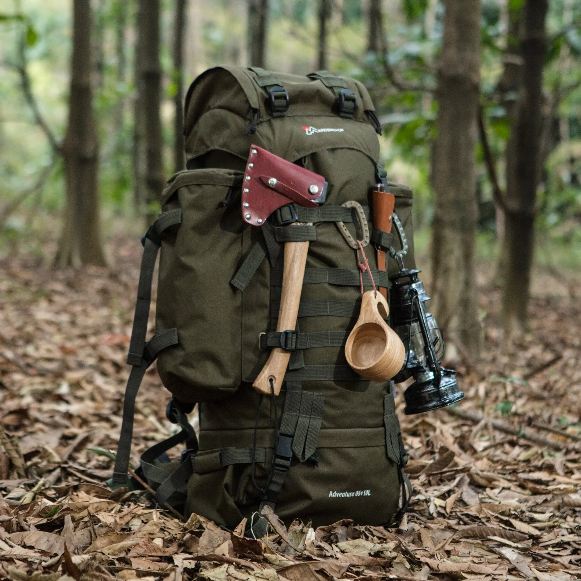 [M403] Mardingtop 65 10L Molle Hiking Internal Frame Backpacks with Rain Cover M403