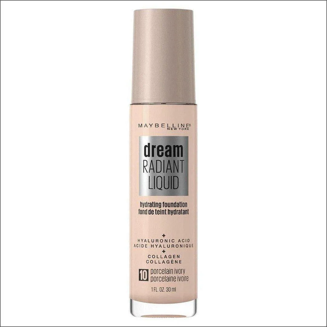 Maybelline Dream Radiant Liquid Hydrating Foundation - Porcelain Ivory 10 30 mL